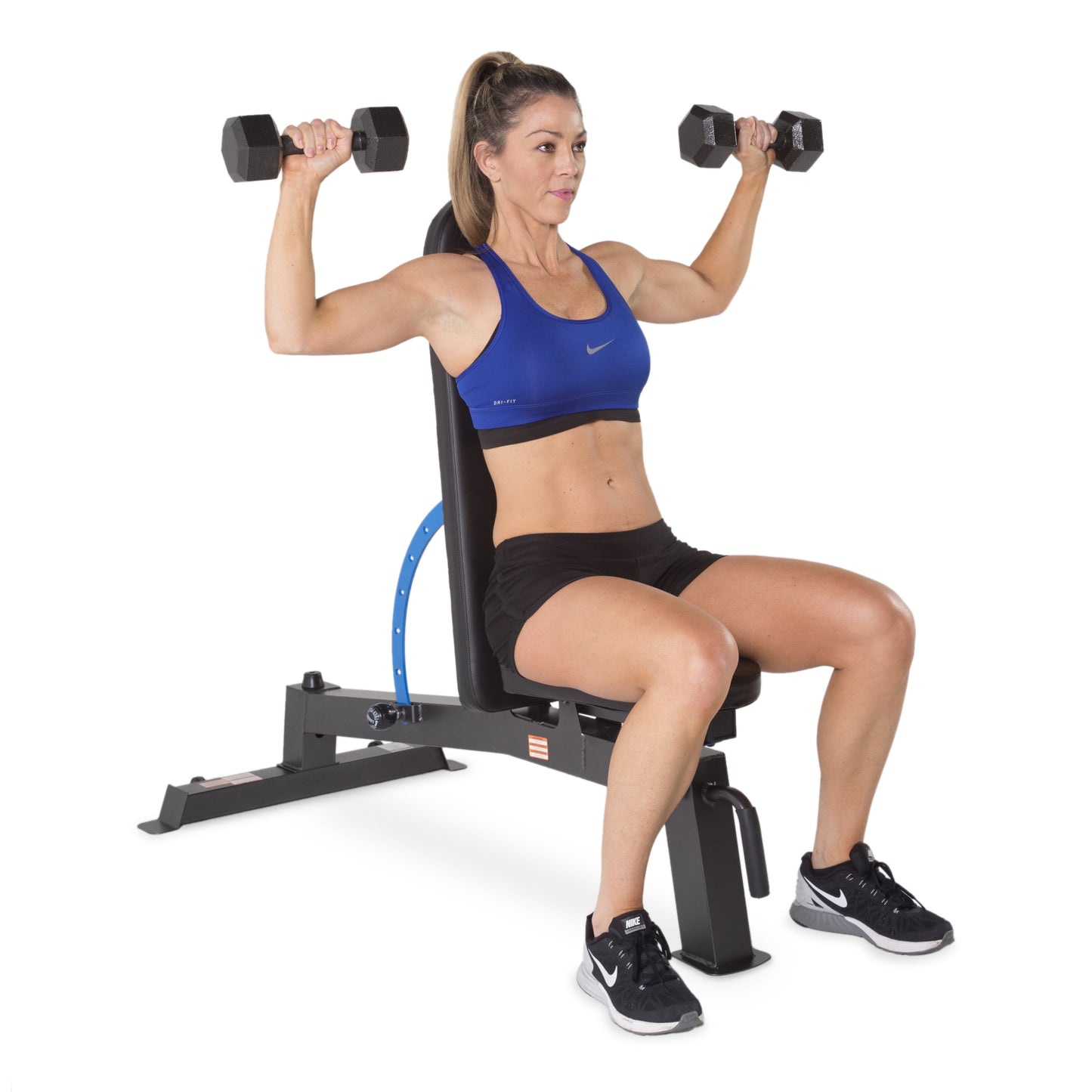 FASTES Adjustable Weight Bench, 11 Positions Foldable Workout Bench Heavy-duty Weight Bench Press for Home Gym Full Body Strength Training, Support up to 1300lbs, Red