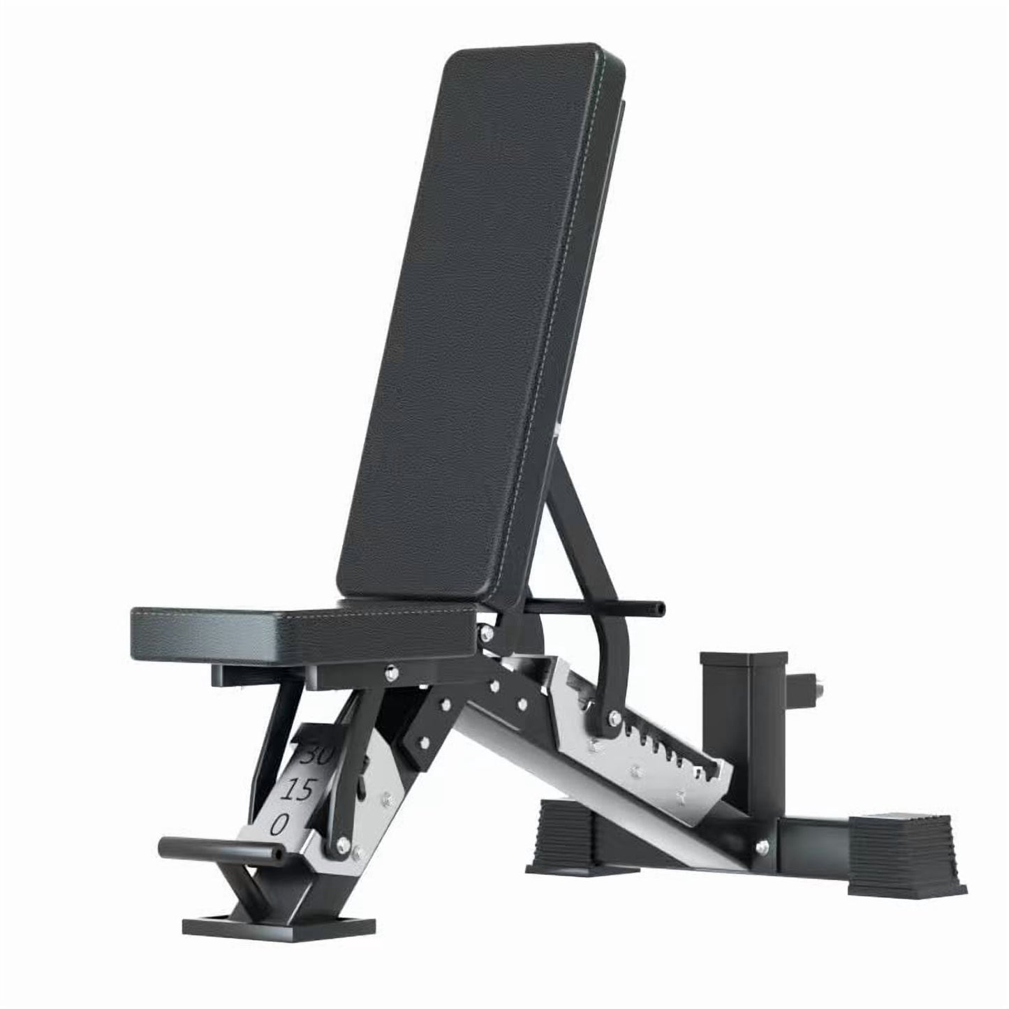 FASTES Adjustable Weight Bench, Heavy-duty Weight Bench Press for Home Gym 9 Positions Foldable Workout Bench Press Full Body Strength Training 1500lbs, Black