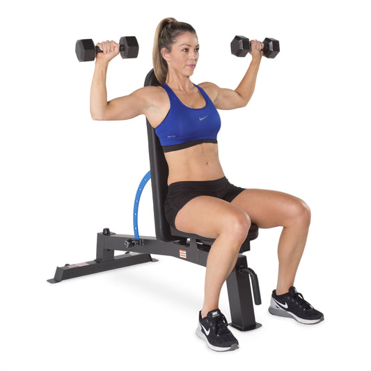 FASTES Adjustable Weight Bench, 11 Positions Foldable Workout Bench Heavy-duty Weight Bench Press for Home Gym Full Body Strength Training, Support up to 1300lbs, Red